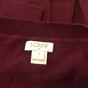 JCrew factory wine colored sweater